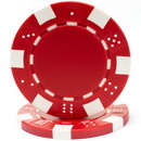 Dice stripes poker chip