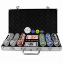 poker chip set,tin box set,tin box poker set