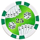 poker chip,8-Striped chip