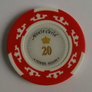 POKER CHIP WITH STICKER, PLASTIC POKER CHIP