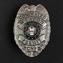 CONCEALED WEAPON PERMIT, METAL BADGE