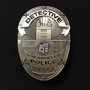 DETECTIVE METAL BADGE